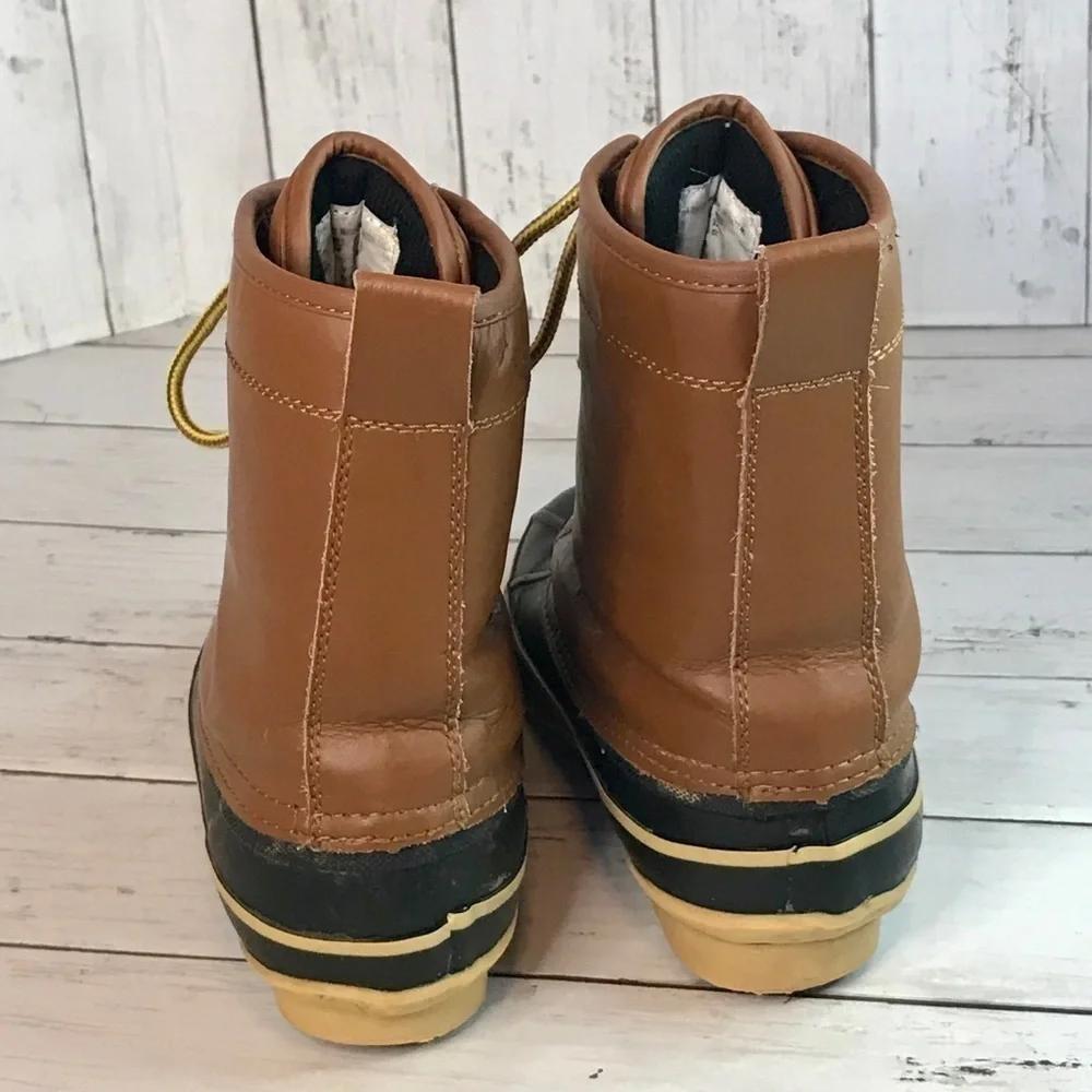 Route 66 Leather and Manmade Duck Boots